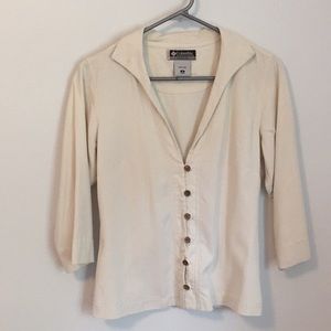 Cream Silk/Cotton Columbia Blouse